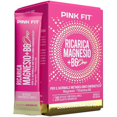 Proaction Pink Fit Ricarica Magnesio + B6 20 Stick Orosolubili Proaction Pink Fit Ricarica Magnesio + B6 20 Stick Orosolubili