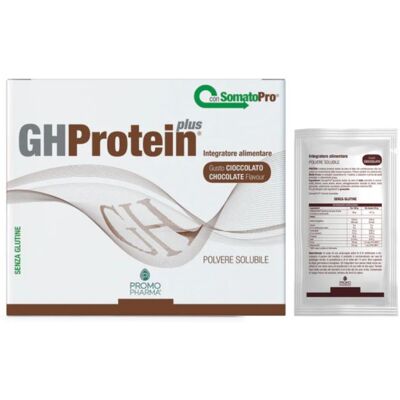 Promopharma Gh Protein Plus Cioccolato Proteine Whey 20 Buste Da 15 G Promopharma Gh Protein Plus Cioccolato Proteine Whey 20 Buste Da 15 G