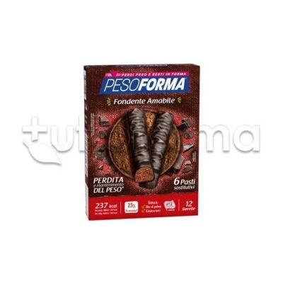 Nutrition & Sante' Italia Spa Pesoforma Barrette Proteiche Nere - Confezione da 12 Nutrition & Sante' Italia Spa Pesoforma Barrette Proteiche Nere - Confezione da 12