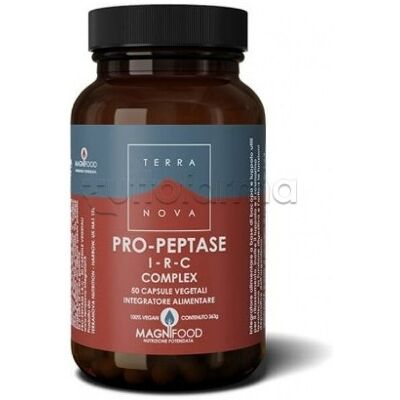 Terra Nova Pro-Peptase IRC Completo - 50 Vegicaps - Integratore alimentare Terra Nova Pro-Peptase IRC Completo - 50 Vegicaps - Integratore alimentare