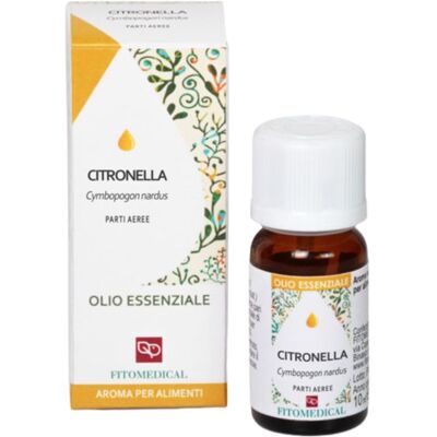 Fitomedical Citronella Olio Essenziale Per Repellente E Rilassamento 10 Ml Fitomedical Citronella Olio Essenziale Per Repellente E Rilassamento 10 Ml