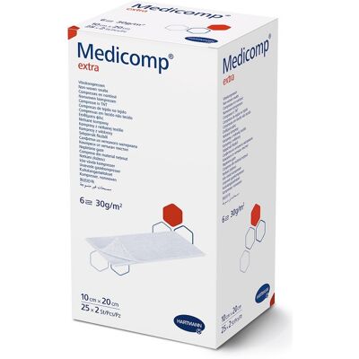 Hartmann Medicomp Extra Vliescompressa - 10x20cm - 50 pezzi Hartmann Medicomp Extra Vliescompressa - 10x20cm - 50 pezzi