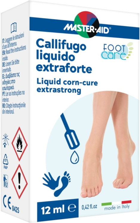 Pietrasanta Pharma Spa Master Aid Callifugo Liquido Extraforte 12ml – Elimina Calli e Duroni, Acido Salicilico, Acido Lattico