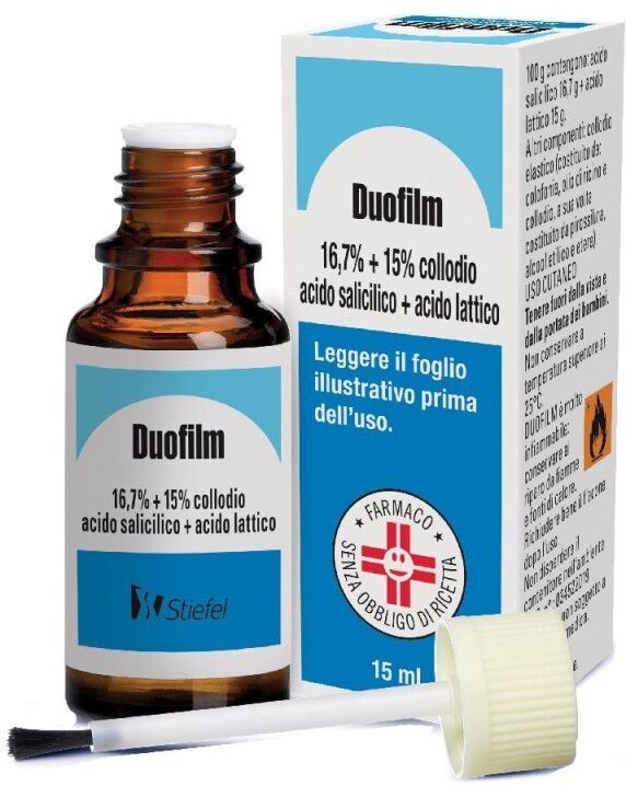 Stiefel Laboratories Duofilm Flacone 15 Ml 16,7% + 16,7% Per Verruche Calli E Duroni