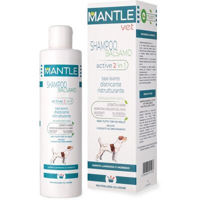 Pharma Group Mantle Vet Shampoo 2 In 1 Per Animali, Detergente E Balsamo, Flacone Da 250 Ml Pharma Group Mantle Vet Shampoo 2 In 1 Per Animali, Detergente E Balsamo, Flacone Da 250 Ml
