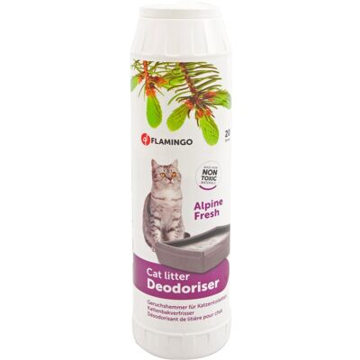 Deodorante Lettiera Gatti Flamingo - Freschezza Alpina - 750g Deodorante Lettiera Gatti Flamingo - Freschezza Alpina - 750g