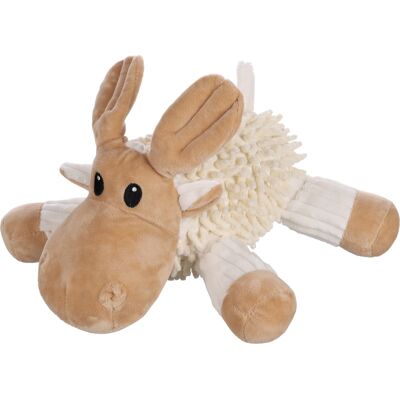 Flamingo Peluche Flufa Renna Cane Con Squeaker 28x27x18cm Flamingo Peluche Flufa Renna Cane Con Squeaker 28x27x18cm