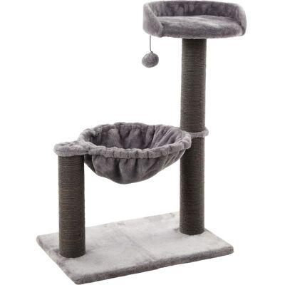 Flamingo Gatto Tiragraffi Wilma Grigio Con Amaca 58x33x69 Cm Flamingo Gatto Tiragraffi Wilma Grigio Con Amaca 58x33x69 Cm