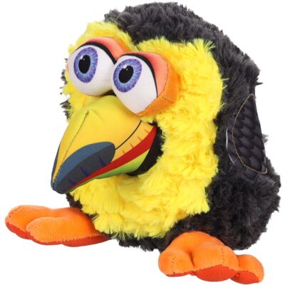 Flamingo Gioco Peluche Tucano Nero Con Squeaker Per Cani 23x23x20cm Flamingo Gioco Peluche Tucano Nero Con Squeaker Per Cani 23x23x20cm
