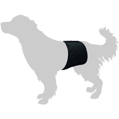 Pannolino per cani maschi di Antica Farmacia Orlandi - 90x30cm, Nero Pannolino per cani maschi di Antica Farmacia Orlandi - 90x30cm, Nero