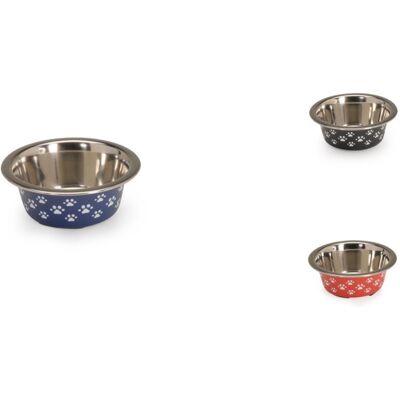 Camon Cane Ciotola Antiscivolo Acciaio 1,68 Lt Per Cani - Colori Assortiti Camon Cane Ciotola Antiscivolo Acciaio 1,68 Lt Per Cani - Colori Assortiti