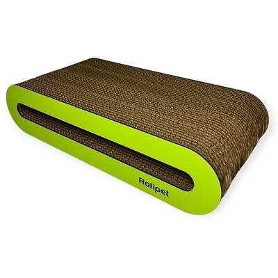 Tiragraffi Loopy Gatto Cartone Verde 44x21x10cm - Rotipet Tiragraffi Loopy Gatto Cartone Verde 44x21x10cm - Rotipet
