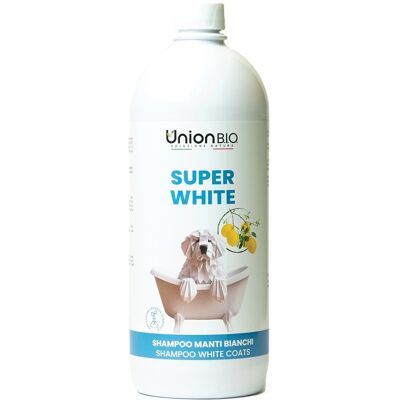 Union Bio Super White Shampoo Sbiancante Cani Manto Bianco 1 Litro Union Bio Super White Shampoo Sbiancante Cani Manto Bianco 1 Litro