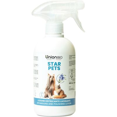 Union Bio Star Pets Lozione Districante Per Pelo Animali 500 Ml Union Bio Star Pets Lozione Districante Per Pelo Animali 500 Ml