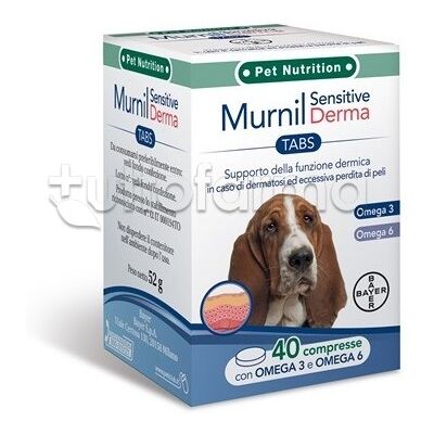 Elanco Murnil Sensitive Derma 40 Compresse - Integratore per Cani Elanco Murnil Sensitive Derma 40 Compresse - Integratore per Cani