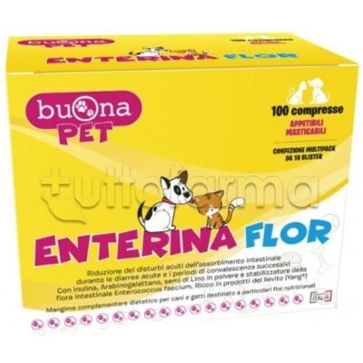 Buona Spa Societa' Benefit Enterina Flor - Supporto Digestivo - 100 Compresse Buona Spa Societa' Benefit Enterina Flor - Supporto Digestivo - 100 Compresse