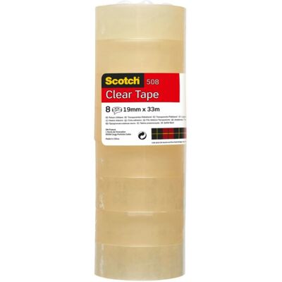 Nastro Adesivo Scotch 19 Mm X 33 M Trasparente 8 Rotoli – Resistente E Versatile Nastro Adesivo Scotch 19 Mm X 33 M Trasparente 8 Rotoli – Resistente E Versatile