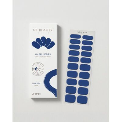 Ne Beauty Nails Ne Beauty Royal Blu Uv 20 Strips Per Manicure Professionale A Lunga Durata 20 Strisce Ne Beauty Nails Ne Beauty Royal Blu Uv 20 Strips Per Manicure Professionale A Lunga Durata 20 Strisce