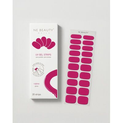 Ne Beauty Nails Ne Beauty Rubino Uv 20 Strips Per Manicure Professionale Fucsia Rubino Confezione Da 20 Strisce Ne Beauty Nails Ne Beauty Rubino Uv 20 Strips Per Manicure Professionale Fucsia Rubino Confezione Da 20 Strisce