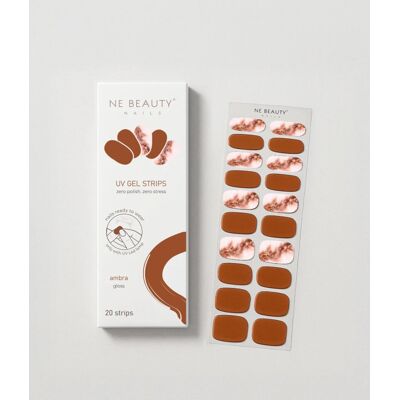 Ne Beauty Nails Ne Beauty Ambra Uv 20 Strips Per Manicure Effetto Salone 20 Strisce In Gel Ne Beauty Nails Ne Beauty Ambra Uv 20 Strips Per Manicure Effetto Salone 20 Strisce In Gel