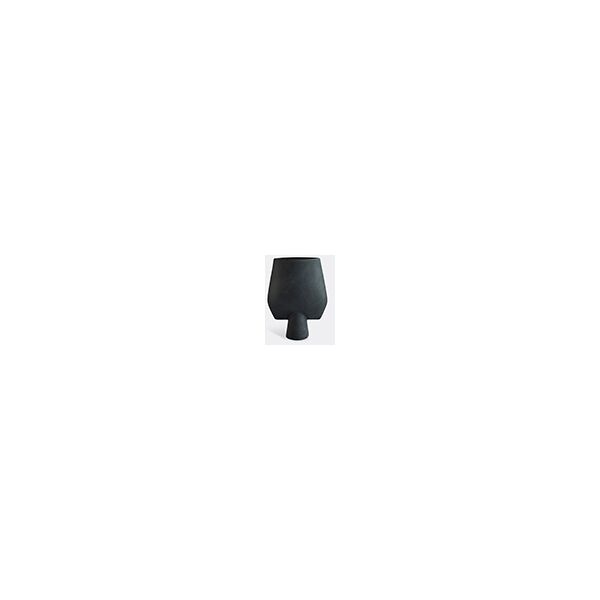 101 copenhagen 'sphere' vase, square, black