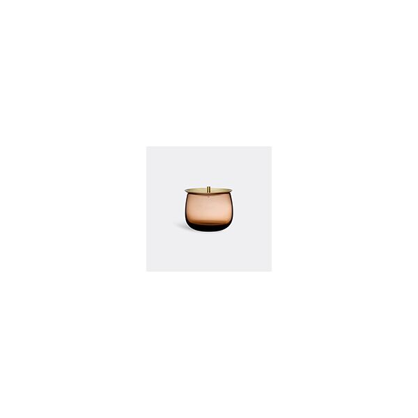 nude 'beret' storage box, small, caramel