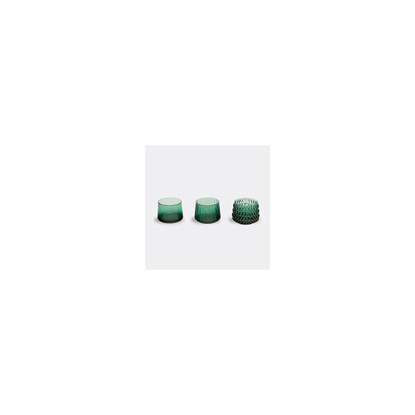 xlboom 'dim' tealight, set of three, green