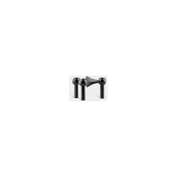 'stoff nagel' candle holder, black