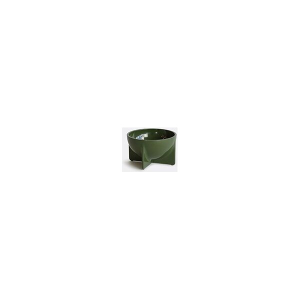 fort standard round standing bowl, small, green