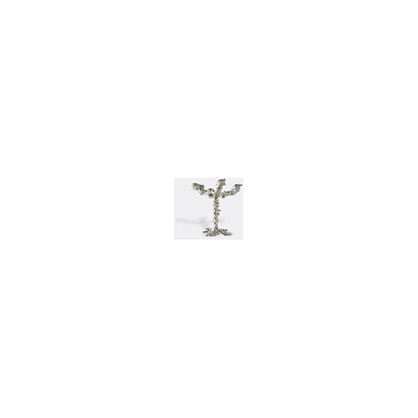 polspotten 'drip' candle holder, four arms, silver