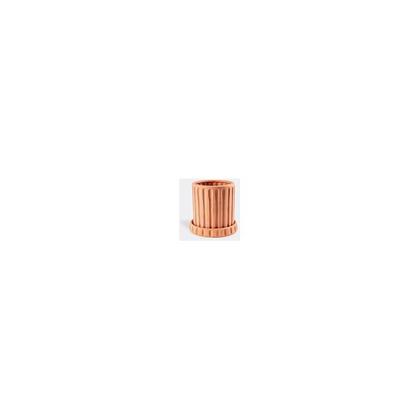 seletti 'magna graecia, dorico' terracotta vase with saucer