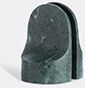 xlboom 'emoji' bookends, green marble