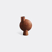 101 copenhagen 'sphere' medium vase, bubl, terracotta