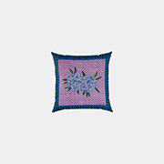 lisa corti 'oleander' cushion, small, lilac and blue