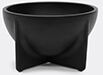 fort standard small standing bowl, black