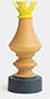 nuove forme 'chess tower', yellow and grey