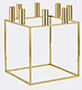 audo copenhagen 'kubus 8' candleholder, gold plated