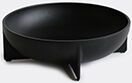 fort standard round standing bowl, large, black