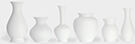 schönbuch 'blossom' vase, set of six, white