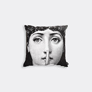 Fornasetti 'silenzio' Cushion