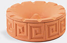 Seletti 'magna Graecia, Greche' Terracotta Ashtray