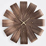 nomon 'ciclo' clock, walnut and brass