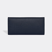 Smythson 'panama' Slim Coal Wallet, Navy