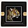 dolce&gabbana casa 'leopardo' ashtray, square, medium