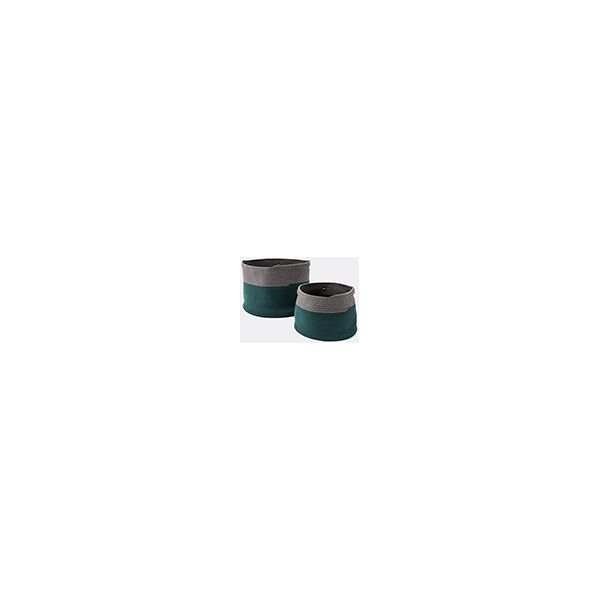 cassina 'podor' baskets, set of two, green & grey