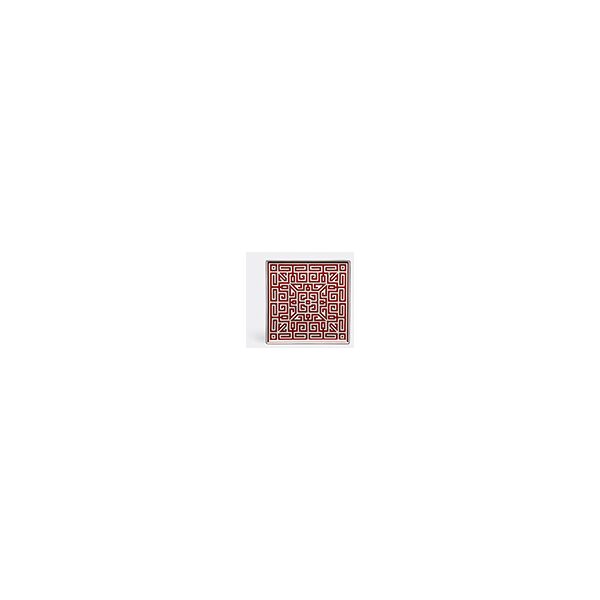 ginori 1735 'labirinto' vide poche squared plate, red