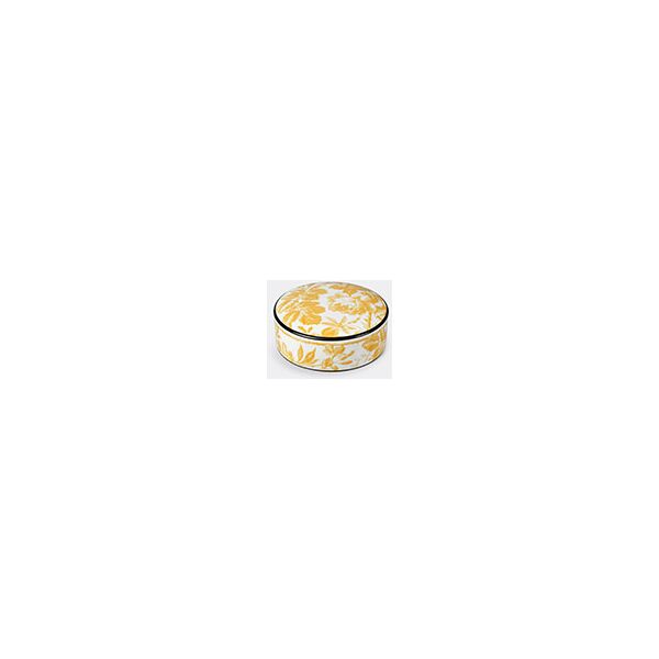 gucci 'herbarium' round box, yellow