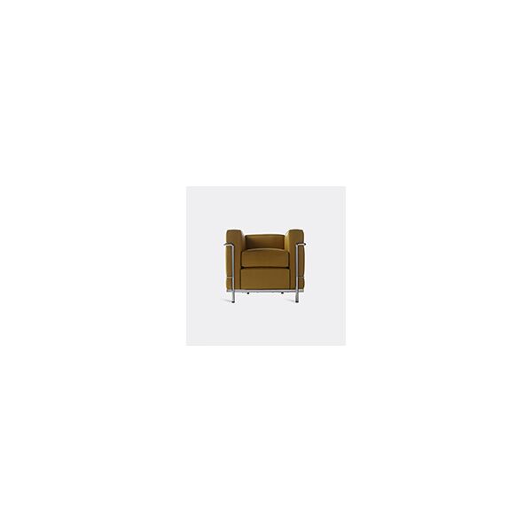 cassina '2 fauteuil grand confort' petit modèle padded armchair, natural leather