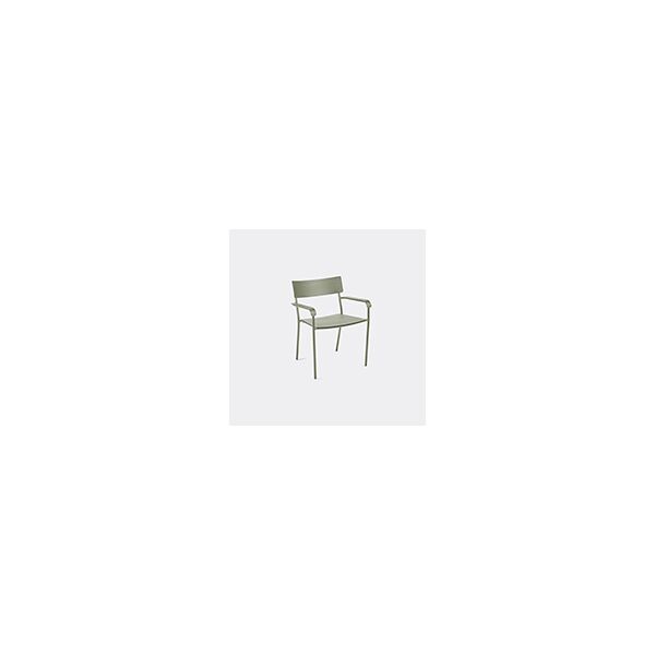 serax 'august' chair with armrests, light green
