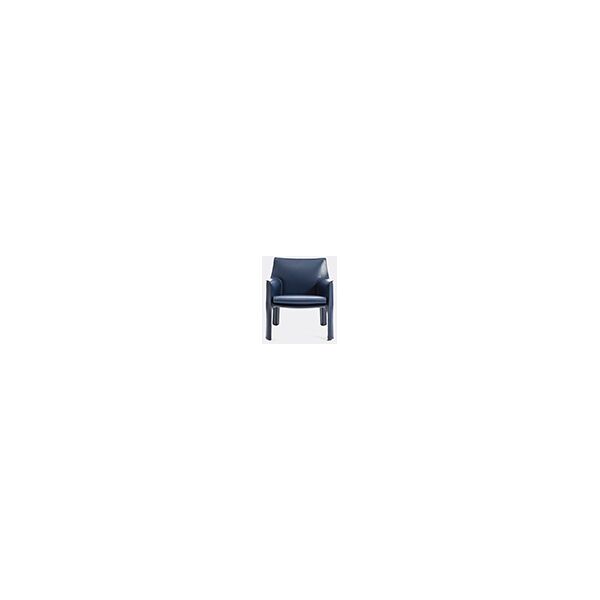 cassina 'cab 413' armchair, leather, blue